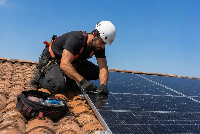Maintenance et monitoring de panneaux solaires à Serreslous-et-Arribans