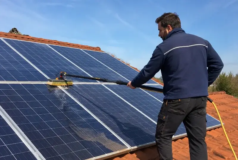 Nettoyage et entretien de panneaux solaires à Serreslous-et-Arribans